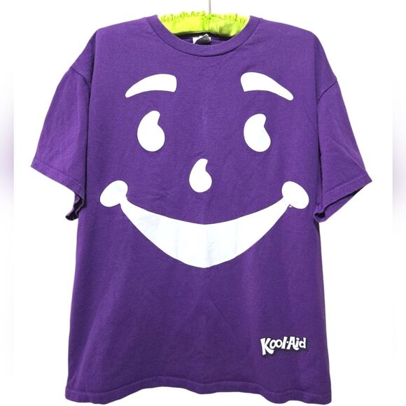 Vintage Purple Grape Kool-Aid Man T-Shirt 100% Cotton Size Large - Picture 1 of 5